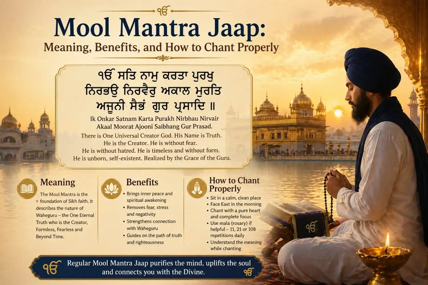 Mool Mantra Jaap: Meaning, Benefits, and How to Chant Properly