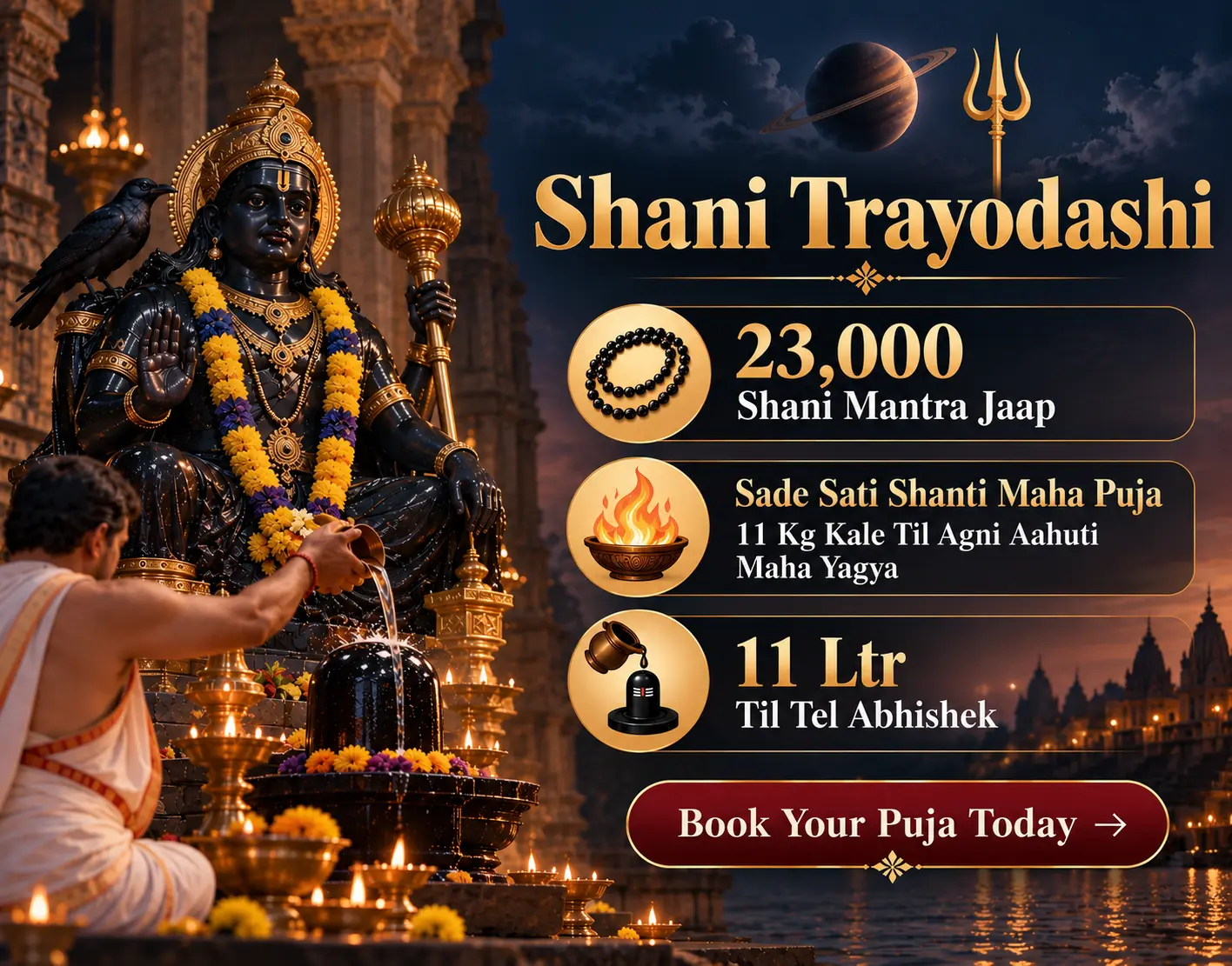 Prayers for Relief from Sade Sati, Mahadasha, Career Challenges, Delays, Obstacles & Mental Distress