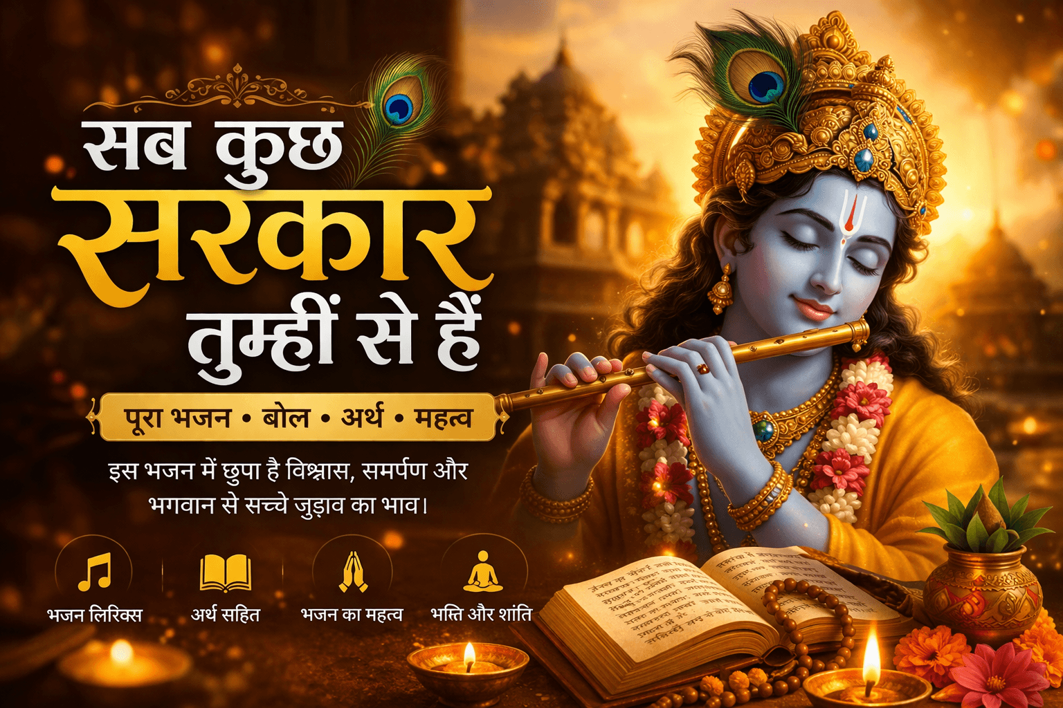 Ye Chamak Ye Damak Phoolvan Mein Mahak | Krishna Bhajan with Lyrics