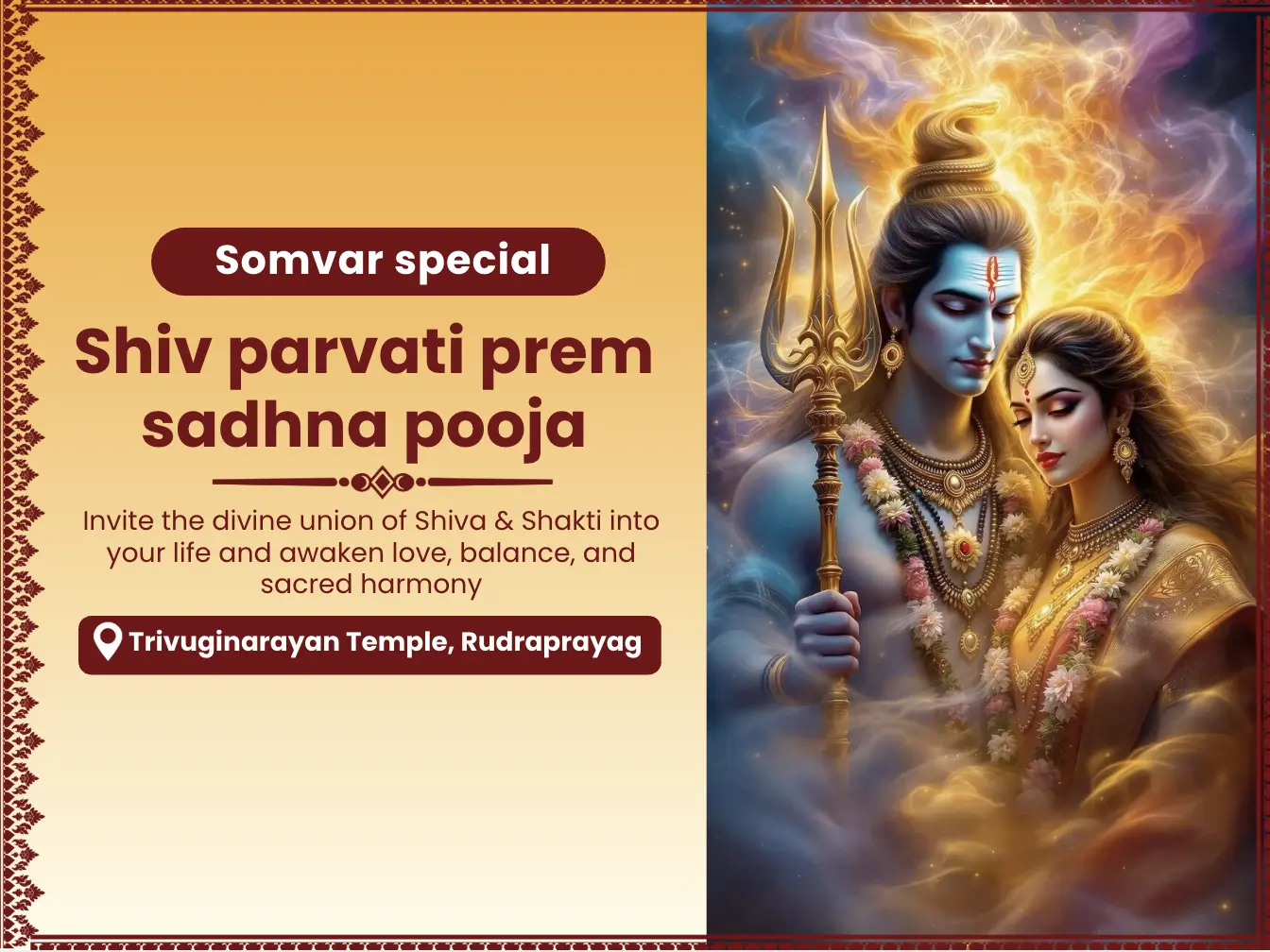 Shiv Parvati Akhand Prem Mahapujan to Restore Love & Harmony in relationship