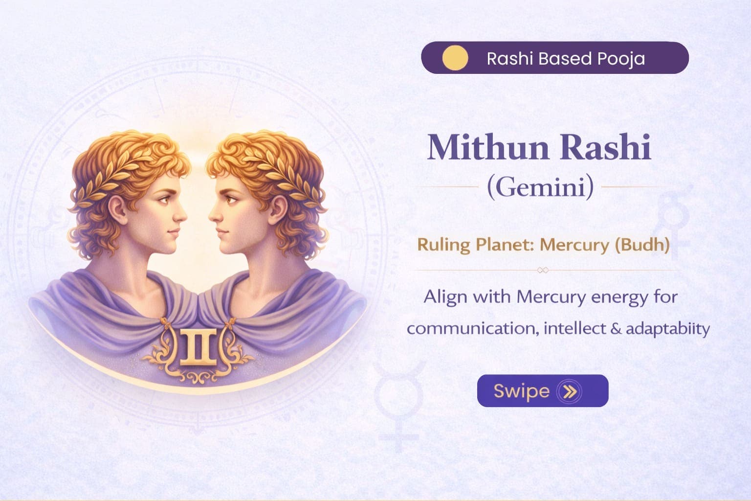Gemini (Mithun Rashi) – Budh Shanti, Ganesh & Saraswati Pooja