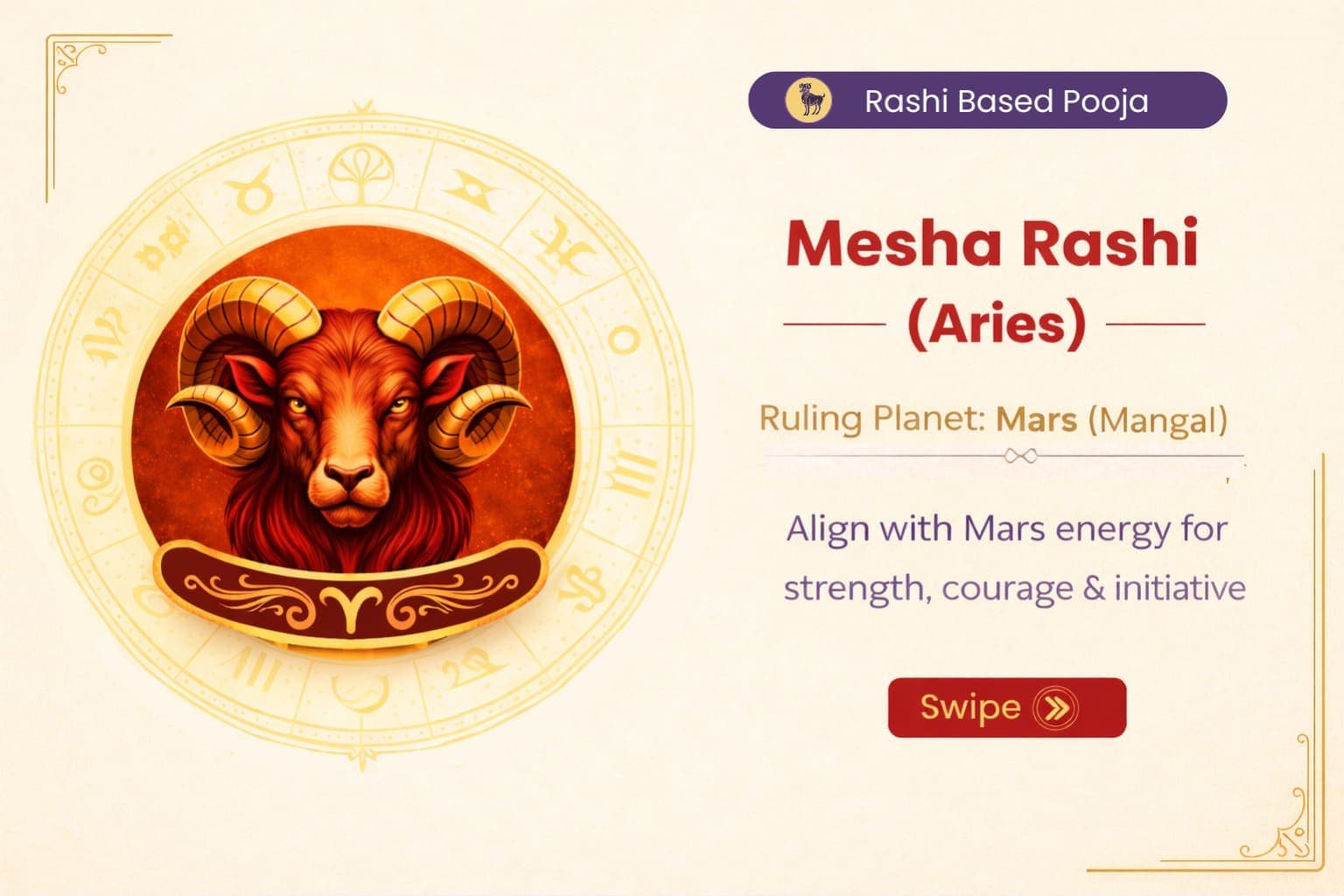 Aries (Mesh Rashi) – Mangal Shanti & Hanuman Pooja